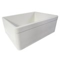 Alfi Trade ALFI Trade AB506-B Biscuit 26 in. Decorative Lip Single Bowl Fireclay Farmhouse Kitchen Sink AB506-B